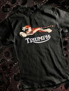 METRO RACING TRIUMPH TIGER T-shirt（メトロレーシングトライアンフタイガーTシャツ）BLACK 黒ブラック6tサンダーバードtr5トロフィーtr6t120ボンネビルt140t110タイガーカブt100tr7スピードトリプルスプリントスラクストン英車英国車