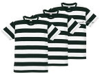 3pc SET PRISONER BORDER T-shirt（3枚組プリズナーボーダーTシャツ）BLACK × WHITE 3枚セット黒白縞々しましまシマシマプリズン囚人服カートコバーンnirvanaニルヴァーナアメカジグランジファッションpunkrockロカビリーハンバーグラー