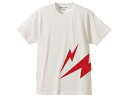 LIGHTNING BOLT サイドプリント T-shirt（ライトニングサイドプリントTシャツ）WHITE 稲妻雷カミナリ族暴走族国産旧車會ホットロッドエドロスヴォンダッチサンダーボルトサンダーヘッ
