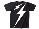 LIGHTNING BOLT POCKET T-shirt BACK PRINT（ライトニングボルトポケットTシャツバックプリント）BLACK 黒ポケtee稲妻雷カミナリ族暴走族hot roded rothrat finkvon dutchtatooサンダーボルトサンダーヘッダーショベルヘッドxr750xlchxlh