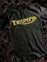 METRO RACING TRIUMPH T-shirt（メトロレーシングトライアンフTシャツ）BLACK 黒ブラック6tサンダーバードtr5トロフィーtr6t120ボンネビルt140t110タイガーカブt100tr7デイトナスピードトリプルスプリントスクランブラーロケット3英国車