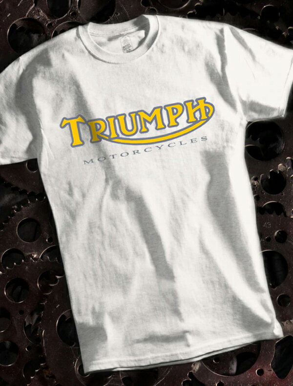 METRO RACING TRIUMPH T-shirt（メトロレーシングトライアンフTシャツ）WHITE 白ホワイト6tサンダーバードtr5トロフィーtr6t120ボンネビルt140t110タイガーカブt20t100tr7デイトナスピードトリプルスプリントスラクストンスクランブラー