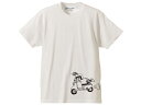 CHECKER RABBIT サイドプリント T-SHIRT（チェッカーラビットサイドプリントTシャツ） 富士重工業ラビット鉄スクータージュニアスーパーフローs301s60190125200piaggiovespaベスパランブレッタジュリオうさぎジュリオジョルノスクーピー