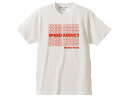 SPEED ADDICT… T-shirt（スピードアディクトTシャツ）WHITE 白bellベルスター500txmoto3star120bucoスモールブコsmallベビーブコbabyエクストラブコextrashoeiショウエイaraiアライsimpsonシンプソンoceanオーシャンビートルbeetleagv