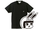 SUPER HEAVY WEIGHT CHECKER RABBIT POCKET T-shirt（スーパーヘヴィーウェイトチェッカーラビットポケットTシャツ）BLACK 黒ブラック無地ポケteespiaggiovespaベスパランブレッタジュリオうさぎジュリオジョルノスクーピーアメカジ古着