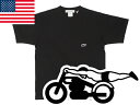 USAコットン SUPER HEAVY WEIGHT スピードアディクト T-shirt（スーパーヘヴィーウェイトTシャツ）BLACK 黒 ヘビーオンス usコットン アメリカ製 usa製 メンズ 厚手 goodwear グッドウエア camber キャンバー fruit of the loom アメカジ