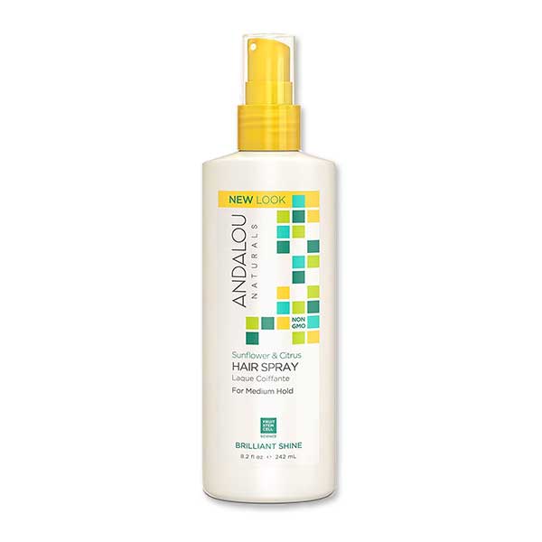 アンダルーナチュラルズ ヒマワリ & シトラス ブリリアントシャイン ヘアスプレー 242ml(8.2floz) Andalou Naturals ツヤ スタイリング ヘアケア ハリ アメリカ【お取り寄せ商品】【合わせて買いたい】
