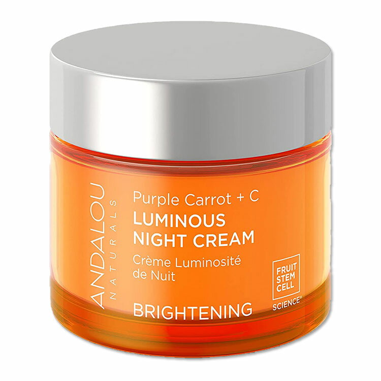 アンダルーナチュラルズ ブライトニング パープルキャロット C ルミナスナイトクリーム 50g (1.7oz) Andalou Naturals Brightening Purple Carrot C Luminous Night Cream