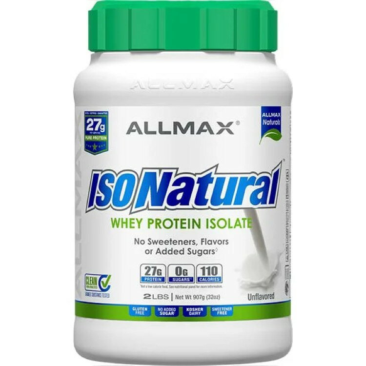 オールマックス アイソナチュラル ノンフレーバー 約907g Allmax Isonatural 2lb U...