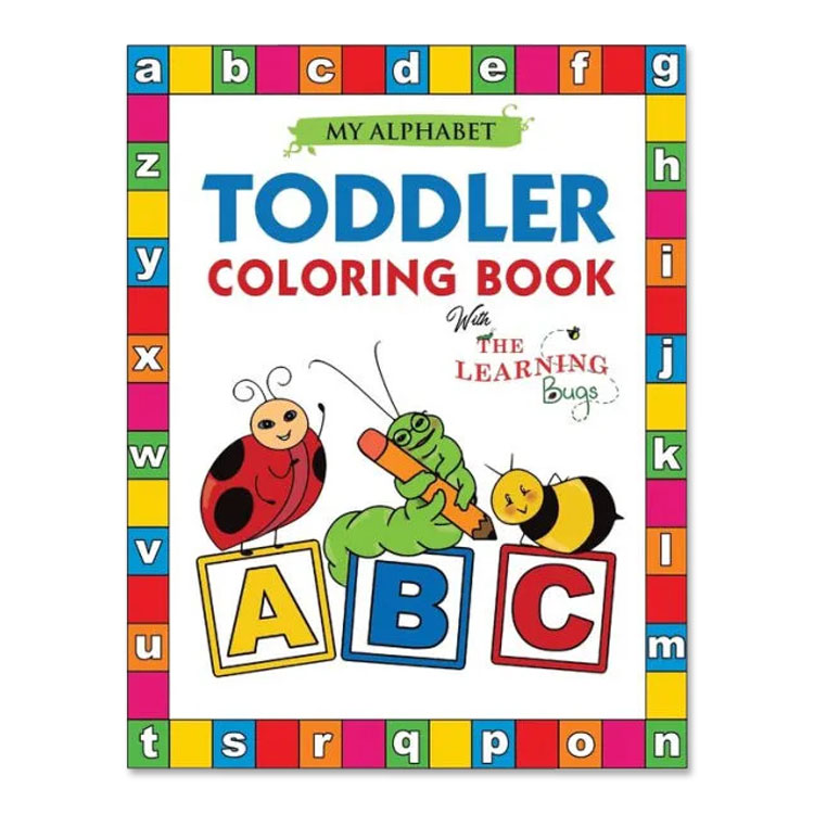 【洋書】マイ・アルファベット トドラー・カラーリングブック ぬりえ My Alphabet Toddler Coloring Book with The Learning Bugs