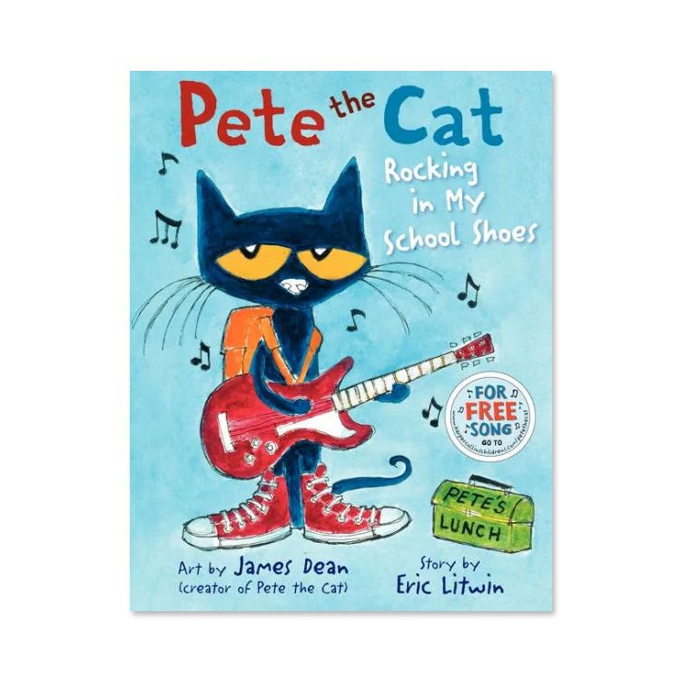 【洋書】ねこのピート はじめてのがっこう エリック リトウィン / イラスト：ジェームス ディーン Pete the Cat Rocking in My School Shoes Eric Litwin / Illustrated by James Dean