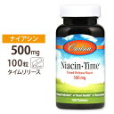 ナイアシンタイムリリース（ビタミンB-3） 500mg 100粒 タブレット Carlson Labs（カールソンラボ）ナイアシン/補酵素/スキンケア/飲酒/2日酔い