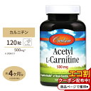 アセチル-L-カルニチン 500mg 120粒 カプセル Carlson Labs（カールソンラボ）