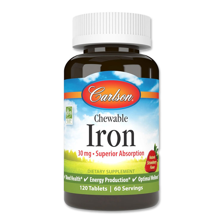 カールソンラボ チュアブル 鉄 30mg 120粒 タブレット Carlson Labs Chewable Iron