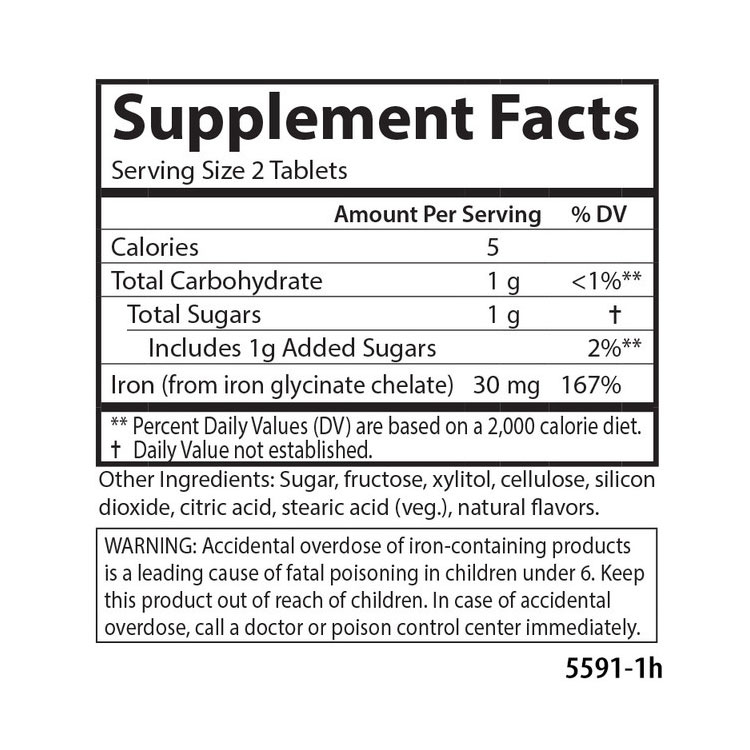 �����륽���� ���奢�֥� Ŵ 30mg 120γ ���֥�å� Carlson Labs Chewable Iron