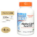 ベストアルファリポ酸 150mg 120粒 Doctor's BEST（ドクターズベスト）