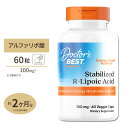 安定型 R-リポ酸 100mg 60粒 ベジタブルカプセル Doctor's BEST（ドクターズベスト）