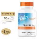 商品説明 ●ナットウキナーゼは、日本の伝統的な発酵大豆食品である納豆由来の酵素で、日本の研究者によって1980年代に発見されました ●年齢や食生活、生活習慣にが気になる中高年や、めぐりのサポートに良いとしてテレビで話題になり、 サプリ大国アメリカでもサプリメントとして販売されています ※ビーガン仕様 / Non-GMO（非遺伝子組換え） / グルテンフリー 消費期限・使用期限の確認はこちら 内容量 / 形状 90粒 / ベジタブルカプセル 成分内容 【1粒中】 ナットウキナーゼ（フィブリン溶解単位における酵素活性）2,000FU 他成分: 変性セルロース（ベジタブルカプセル）、マルトデキストリン、ステアリン酸マグネシウム（植物由来） アレルギー情報: 大豆 ※製造工程などでアレルギー物質が混入してしまうことがあります。※詳しくはメーカーサイトをご覧ください。 ご使用の目安 食品として1日1粒を目安にお召し上がりください。 メーカー Doctor&#x27;s Best（ドクターズベスト） ・成人を対象とした商品です。 ・次に該当する方は摂取前に医師にご相談ください。 　- 妊娠・授乳中 　- 医師による治療・投薬を受けている 　- 抗凝固薬を使用している ・高温多湿を避けて保管してください。 ・お子様の手の届かない場所で保管してください。 ・効能・効果の表記は薬機法により規制されています。 ・医薬品該当成分は一切含まれておりません。 ・メーカーによりデザイン、成分内容等に変更がある場合がございます。 ・製品ご購入前、ご使用前に必ずこちらの注意事項をご確認ください。 Best Nattokinase 2000FU 90vcaps 生産国: アメリカ 区分: 食品 広告文責: &#x3231; REAL MADE 050-3138-5220 配送元: CMG Premium Foods, Inc. さぷりめんと 健康 けんこう へるしー ヘルシー ヘルス ヘルスケア へるすけあ 手軽 てがる 簡単 かんたん supplement health 人気 にんき おすすめ お勧め オススメ ランキング上位 らんきんぐ 海外 かいがい 納豆 なっとう 健康食品 サプリメント サプリ パワー アメリカ 外国