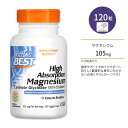 【最大1200円OFFクーポン】ドクターズベスト 高吸収性 マグネシウム ベジタリアンカプセル 120粒 Doctor's Best High Absorption Magnesium