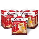 【お得クーポンあり】クエスト ニュートリション 塩キャラメル プロテイン シェイク 11 オンス - 12 個パック Quest: Salted Caramel...
