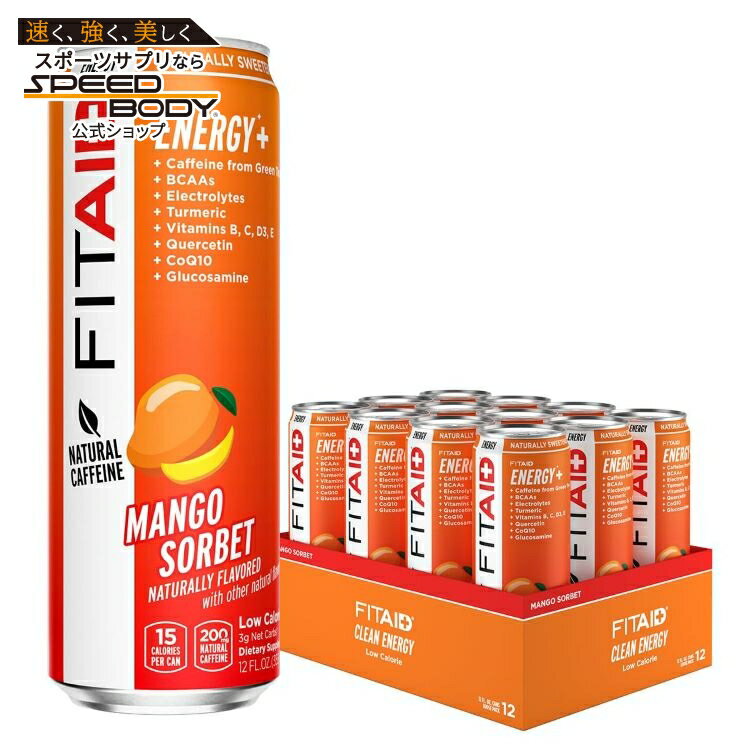 【最大1400円OFFクーポン】FITAID ENERGY マンゴーシャーベット 12 オンス (12 個パック)　 LifeAid: F..