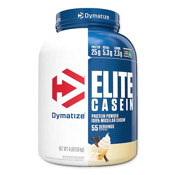 ダイマタイズ エリート カゼインプロテイン スムースバニラ味 4lb 1.8kg 約55回分 Dymatize Elite Casein Smooth Vanilla カゼインプロテイン 筋トレ トレーニング