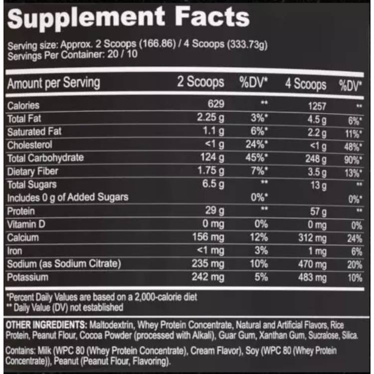 ブラックマジック ウィキッド ヒュージ ゲイナー 7 ポンド クッキー＆クリーム Black Magic: Wicked Huge Gainer: Cookies (7lb) 【お取り寄せ商品】【合わせて買いたい】 2