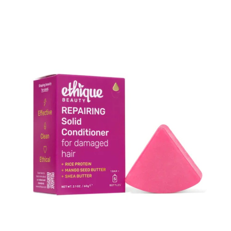 エティーク リペアリング 固形コンディショナーバー ダメージヘア用 60g Ethique Repairing Solid Conditioner Bar for Damaged Hair 2.1 OUNCE 【お取り寄せ商品】