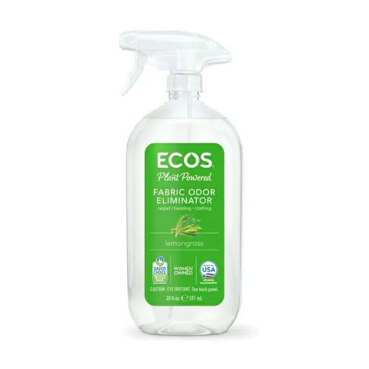 エコス アースフレンドリー レモングラス 衣類用消臭スプレー 591mL ECOS Earth Friendly Products Lemongrass Fabric Odor Eliminator 20 fl. oz. 【お取り寄せ商品】
