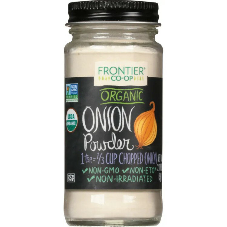 フロンティアコープ オニオンパウダー ホワイト オーガニック 60g Frontier Co-op Onion Powder, White, Organic 2.10 oz. 【お取り寄せ商品】