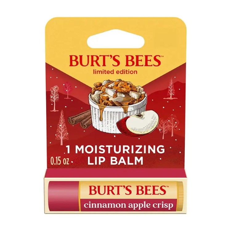 [ホリデー限定]バーツビーズ ホリデー シナモンアップルクリスプ リップバーム 約4.25g Burt's Bees Holiday Cinnamo…