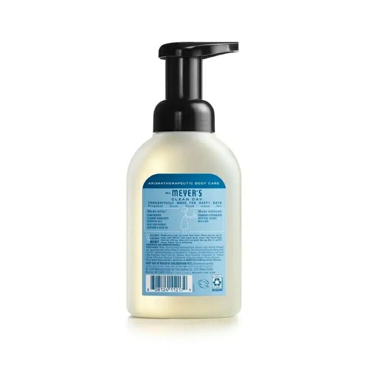 ミセスマイヤーズ クリーンデイ レインウォーター フォーミングハンドソープ 295mL Mrs. Meyer's Clean Day Rain Water Foaming Hand Soap 10 fl. oz. 【お取り寄せ商品】 2