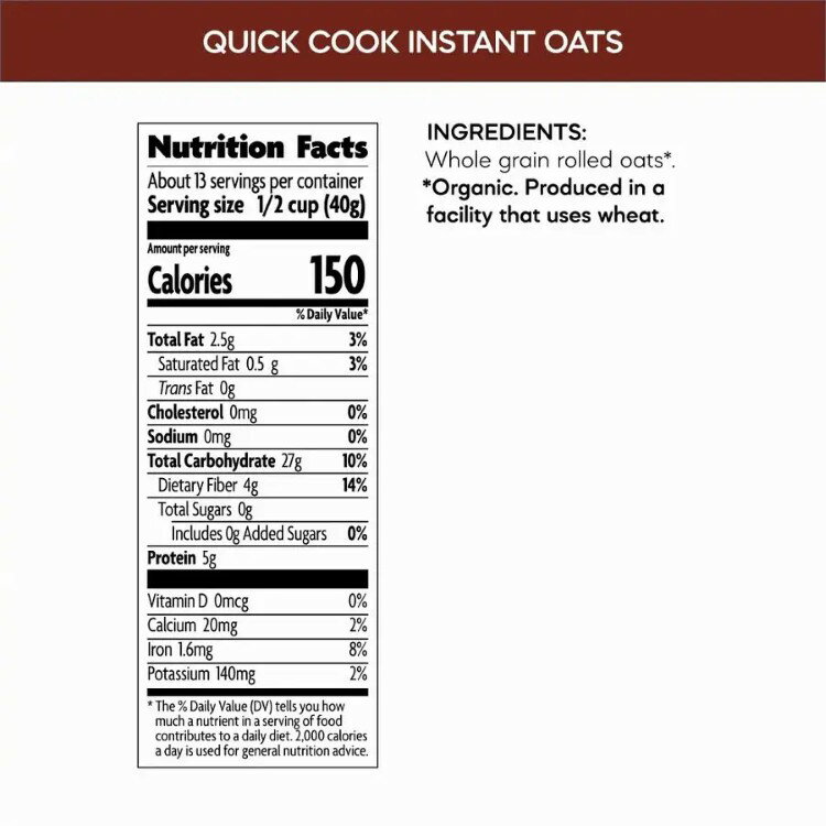 ネイチャーズパス クイッククック インスタント オーガニックオーツ 510g Nature's Path Quick Cook Instant Organic Oats 18 oz. 【お取り寄せ商品】