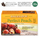 ビゲロー パーフェクト・ピーチ ハーブティー 20包 38g (1.37oz) BIGELOW Perfect Peach Herbal Tea Caffeine Free ピーチ 桃 もも モモ ハーバルティー ティーバッグ カフェインフリー