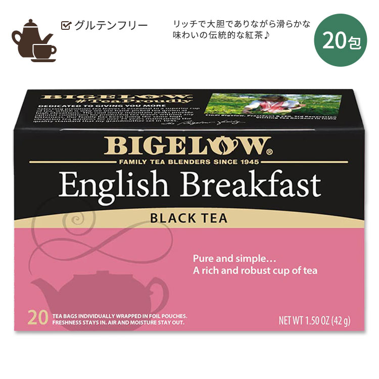 ӥ 󥰥å ֥åե ֥åƥ 20 42g (1.50oz) BIGELOW English Breakf...