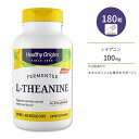 ヘルシーオリジンズ L-テアニン (アルファ波) 100mg ベジカプセル 180粒 Healthy Origins L-Theanine (AlphaWave) 100mg アミノ酸 緑茶