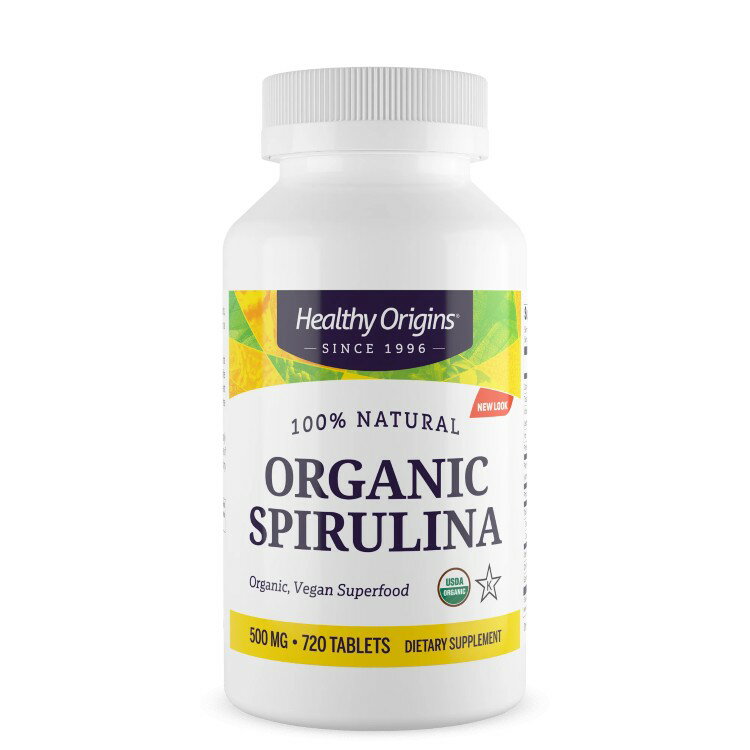 ヘルシーオリジンズ スピルリナ 500mg (オーガニック) 720タブレット Healthy Origins Spirulina 500 mg (Organic) 720 Tabs 【お取り寄せ商品】