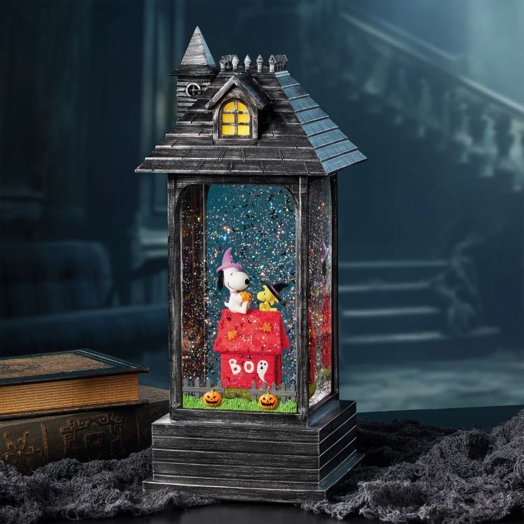 Halloween Goods - 【アメリカコストコ品】スヌーピー ハロウィン 渦巻くグリッターランタン ライトと音楽付き Halloween Swirling Glitter Lantern with Lights & Music【お取り寄せ商品】【合わせて買いたい】