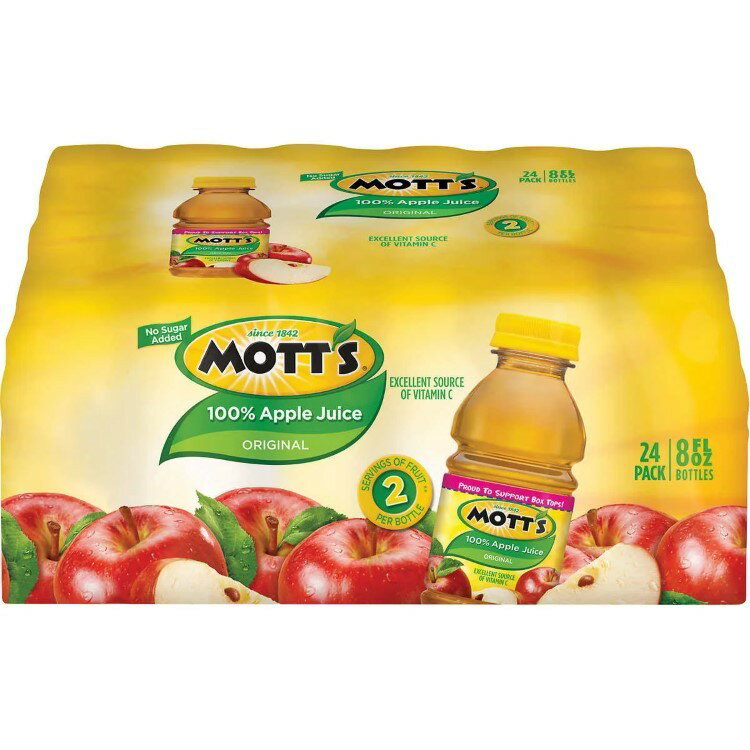 Mix - 【アメリカコストコ品】モッツ 100% アップルジュース 24本入り Mott's, 100% Apple Juice, 約236ml 8fl oz, 24-Count【お取り寄せ商品】【合わせて買いたい】
