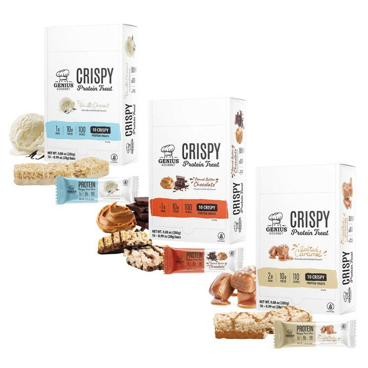 【アメリカコストコ品】ジーニアスグルメ バラエティ クリスピープロテインバートリート 30本入り Genius Gourmet Variety Crispy Protein Bar Treat, 30-count【お取り寄せ商品】【合わせて買いたい】