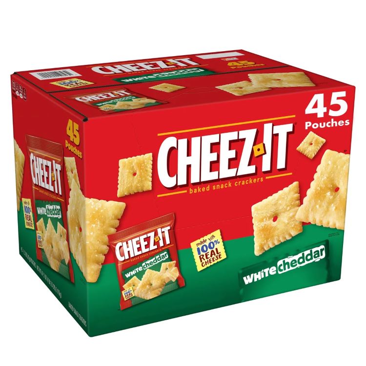 【アメリカコストコ品】チーズイット ホワイトチェダー ベイクドスナッククラッカー、約42g 、45個入り Cheez-It White Cheddar Baked Snack Cracker, 1.5 oz, 45-count| Costco【お取り寄せ商品】【合わせて買いたい】