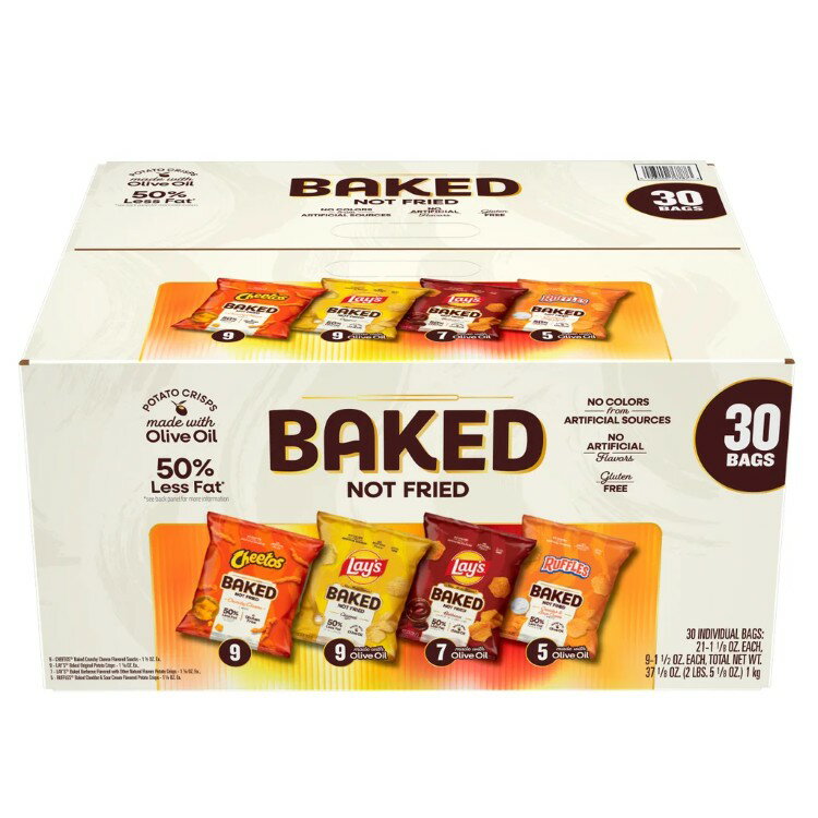Potato Chips - 【アメリカコストコ品】フリトレー オーブンベイクド スナック バラエティパック 30袋入 Frito Lay Oven Baked Mix, Variety Pack, 30-count 【お取り寄せ商品】【合わせて買いたい】