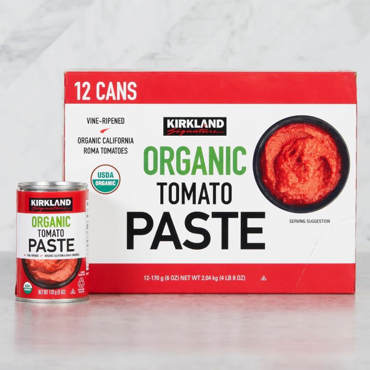 【アメリカコストコ品】カークランドシグネチャー オーガニックトマトペースト 約170g 12個入り Kirkland Signature, Organic Tomato Paste, 6 oz, 12-Count【お取り寄せ商品】【合わせて買いたい】