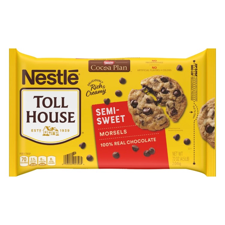 【アメリカコストコ品】ネスレ トールハウス、セミスイートチョコレートチップモーセル、約2041g Nestle Toll House, Semi-Sweet Chocolate Chip Morsels, 72 oz【お取り寄せ商品】【合わせて買いたい】