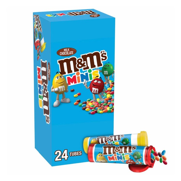 【アメリカコストコ品】M&M's ミルクチョコレートキャンディミニ 約30g 24 個入り M&M's Milk Chocolate Candy Minis, 1.08 oz, 24-count【お取り寄せ商品】【合わせて買いたい】