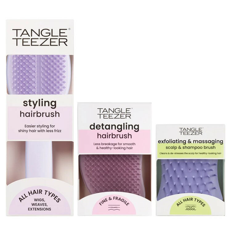 【アメリカコストコ品】タングルティーザー ヘアブラシセット Tangle Teezer Hairbrush Set, Fine & Fragile【お取り寄せ商品】【合わ..