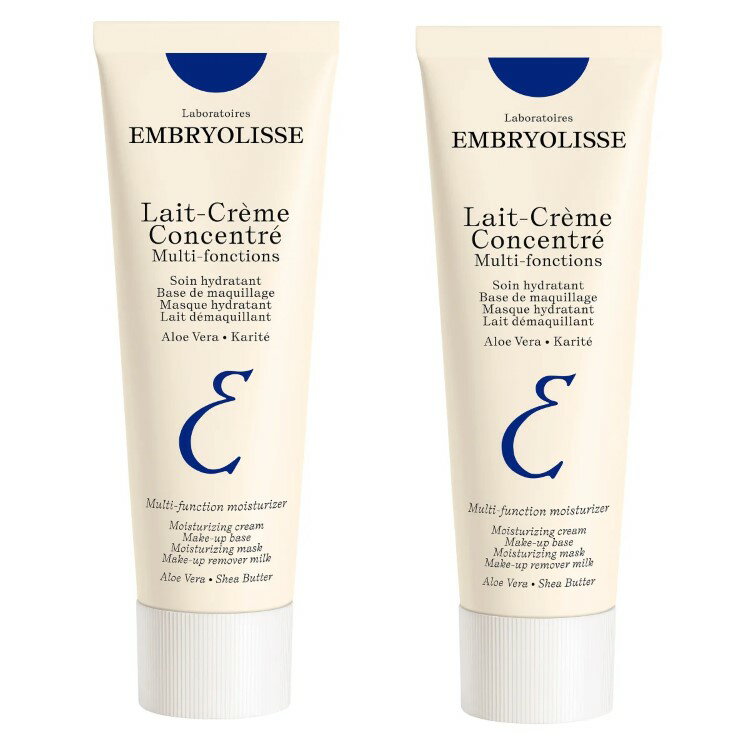 Qiora - 【アメリカコストコ品】アンブリオリス レ クレーム コンセントル デイリーフェイス＆ボディクリーム Embryolisse Lait-Creme Concentre Daily Face and Body Cream, 約75ml 2.54fl oz, 2-pack【お取り寄せ商品】【合わせて買いたい】