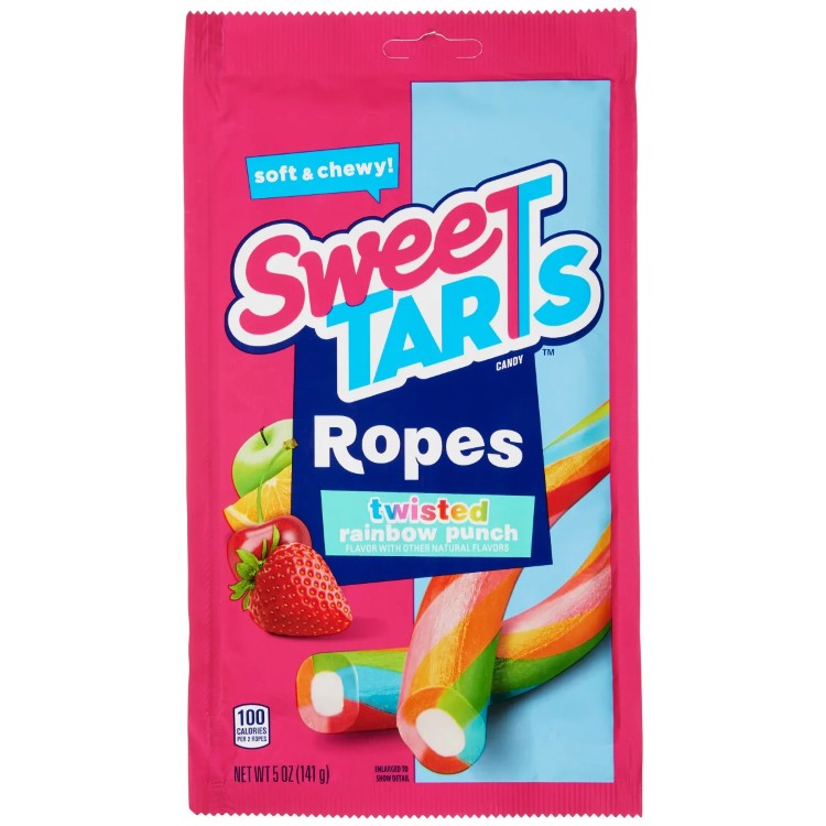 【アメリカコストコ品】スウィートタルト ツイストレインボーパンチロープ 約141g 12個入り Sweet Tart, Twisted Rainbow Punch Ropes, 5 oz, 12-count【お取り寄せ商品】【合わせて買いたい】
