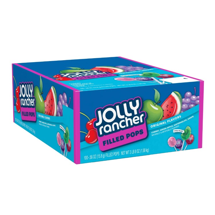 【アメリカコストコ品】ジョリーランチャー フルーツチューロリポップ 約15g バラエティ 100個入り Jolly Rancher Fruit Chew Lollipops, 0.56 oz, Variety, 100-count【お取り寄せ商品】【合わせて買いたい】