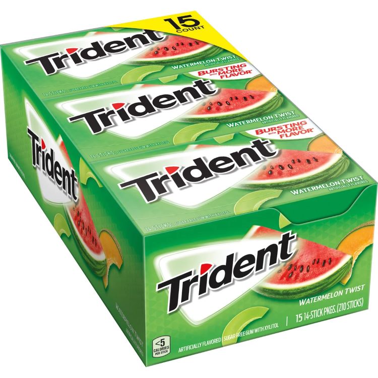 【アメリカコストコ品】トライデント シュガーフリーガム スイカツイスト 15 個入り Trident Sugar Free Gum, Watermelon Twist, 14 Pieces, 15-count【お取り寄せ商品】【合わせて買いたい】